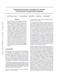 Benchmarking Bayesian Causal Discovery Methods for Downstream Treatment
  Effect Estimation