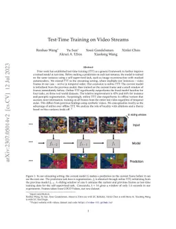 Test-Time Training on Video Streams