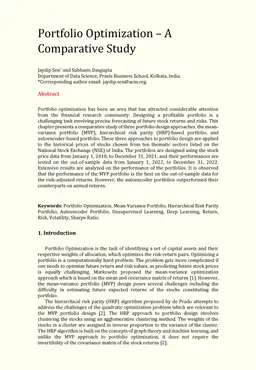 Portfolio Optimization: A Comparative Study