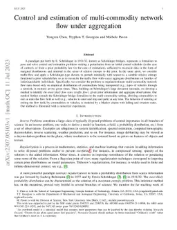 Control and estimation of multi-commodity network flow under aggregation