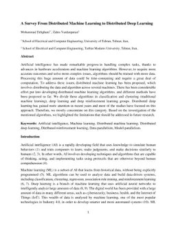 A Survey From Distributed Machine Learning to Distributed Deep Learning