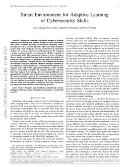 Smart Environment for Adaptive Learning of Cybersecurity Skills