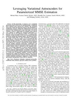 Leveraging Variational Autoencoders for Parameterized MMSE Estimation
