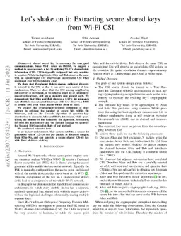 Let's shake on it: Extracting secure shared keys from Wi-Fi CSI