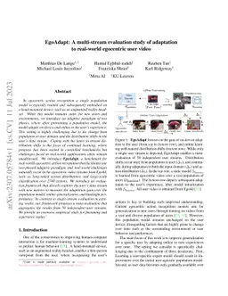 EgoAdapt: A multi-stream evaluation study of adaptation to real-world
  egocentric user video