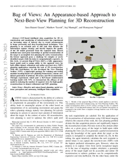 Bag of Views: An Appearance-based Approach to Next-Best-View Planning
  for 3D Reconstruction