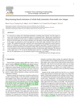 Deep learning-based estimation of whole-body kinematics from multi-view
  images