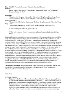 GRAINS: Proximity Sensing of Objects in Granular Materials