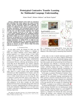 Prototypical Contrastive Transfer Learning for Multimodal Language
  Understanding