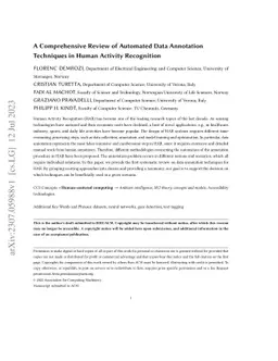 A Comprehensive Review of Automated Data Annotation Techniques in Human
  Activity Recognition