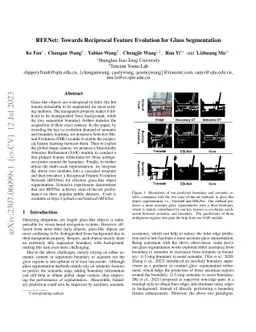 RFENet: Towards Reciprocal Feature Evolution for Glass Segmentation