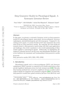 Deep Generative Models for Physiological Signals: A Systematic Literature Review