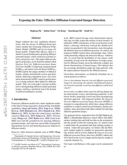 Exposing the Fake: Effective Diffusion-Generated Images Detection