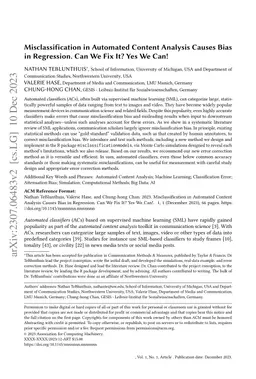 Misclassification in Automated Content Analysis Causes Bias in
  Regression. Can We Fix It? Yes We Can!