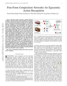 Free-Form Composition Networks for Egocentric Action Recognition