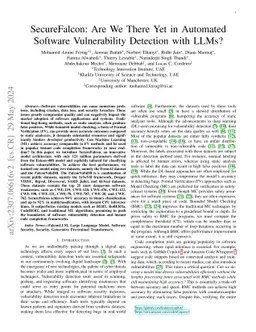 SecureFalcon: Are We There Yet in Automated Software Vulnerability Detection with LLMs?