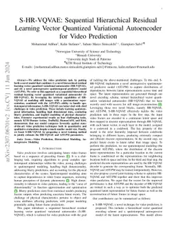 S-HR-VQVAE: Sequential Hierarchical Residual Learning Vector Quantized
  Variational Autoencoder for Video Prediction