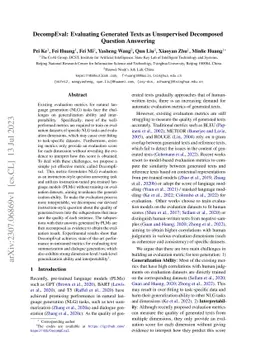 DecompEval: Evaluating Generated Texts as Unsupervised Decomposed
  Question Answering