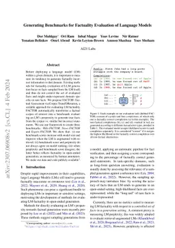 Generating Benchmarks for Factuality Evaluation of Language Models