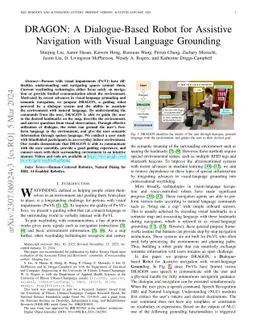 DRAGON: A Dialogue-Based Robot for Assistive Navigation with Visual
  Language Grounding