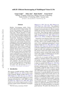 mBLIP: Efficient Bootstrapping of Multilingual Vision-LLMs