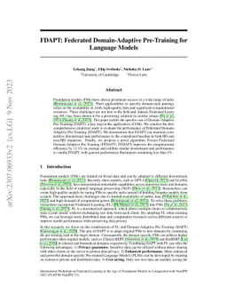 FDAPT: Federated Domain-adaptive Pre-training for Language Models