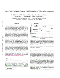 Video-FocalNets: Spatio-Temporal Focal Modulation for Video Action
  Recognition