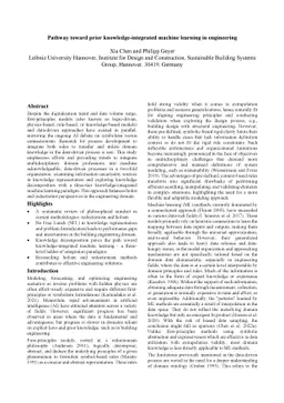 Pathway toward prior knowledge-integrated machine learning in
  engineering
