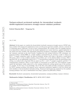 Variance-reduced accelerated methods for decentralized stochastic
  double-regularized nonconvex strongly-concave minimax problems