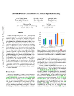 DISPEL: Domain Generalization via Domain-Specific Liberating