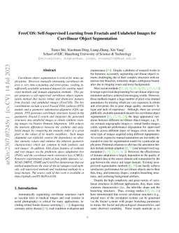 FreeCOS: Self-Supervised Learning from Fractals and Unlabeled Images for
  Curvilinear Object Segmentation