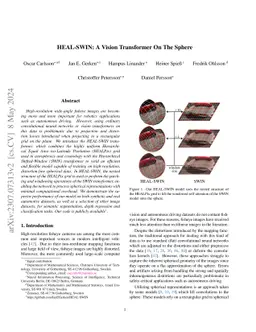 HEAL-SWIN: A Vision Transformer On The Sphere