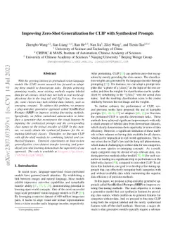 Improving Zero-Shot Generalization for CLIP with Synthesized Prompts