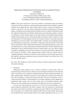 Spatial-Spectral Hyperspectral Classification based on Learnable 3D
  Group Convolution