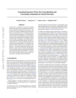 Learning Expressive Priors for Generalization and Uncertainty Estimation
  in Neural Networks