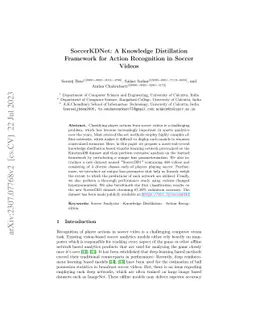 SoccerKDNet: A Knowledge Distillation Framework for Action Recognition
  in Soccer Videos