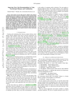 Improving Trace Link Recommendation by Using Non-Isotropic Distances and
  Combinations