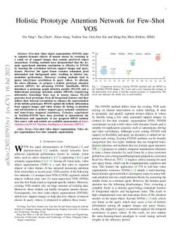 Holistic Prototype Attention Network for Few-Shot VOS