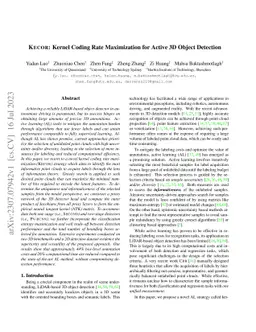 KECOR: Kernel Coding Rate Maximization for Active 3D Object Detection