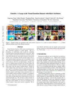 EmoSet: A Large-scale Visual Emotion Dataset with Rich Attributes