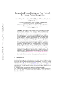 Integrating Human Parsing and Pose Network for Human Action Recognition
