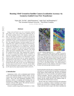 Boosting 3-DoF Ground-to-Satellite Camera Localization Accuracy via
  Geometry-Guided Cross-View Transformer