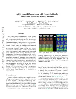 LafitE: Latent Diffusion Model with Feature Editing for Unsupervised
  Multi-class Anomaly Detection