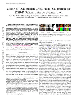 CalibNet: Dual-branch Cross-modal Calibration for RGB-D Salient Instance
  Segmentation