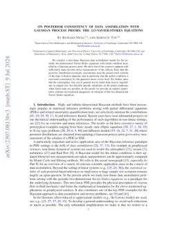 On posterior consistency of data assimilation with Gaussian process
  priors: the 2D Navier-Stokes equations