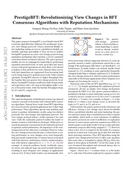 PrestigeBFT: Revolutionizing View Changes in BFT Consensus Algorithms
  with Reputation Mechanisms