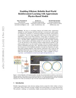 Enabling Efficient, Reliable Real-World Reinforcement Learning with
  Approximate Physics-Based Models