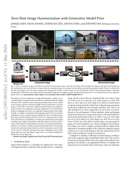 Zero-Shot Image Harmonization with Generative Model Prior