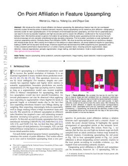 On Point Affiliation in Feature Upsampling