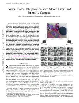 Video Frame Interpolation with Stereo Event and Intensity Camera